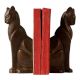 Pair Of Brass Siamese Cat Bookends